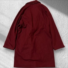 VIBU ウールチェスターコート 総柄 花柄 レディース フリーサイズ レトロの画像