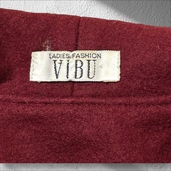 VIBU ウールチェスターコート 総柄 花柄 レディース フリーサイズ レトロの画像