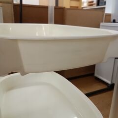 ★リユースのサカイつくば店★TK7109  キャスター付ラック ホワイト H63×D30×W70 クリーニング済みの画像