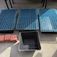 メダカ飼育用品セット　ラック、NVボックス、トロ舟等 の画像