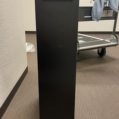 【港区三田】薄型　隙間収納！キャスター付き　黒の画像