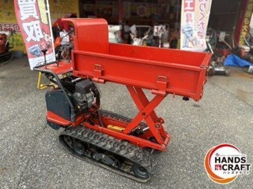 ▽【引取限定】【中古】筑水キャニコム チクスイ 6馬力 BP62 油圧リフトダンプ HST 250kg積クローラ運搬車