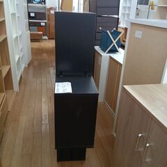 ★リユースのサカイつくば店★TK7113  オープンシェルフ ブラック H132×D28×W118 クリーニング済みの画像