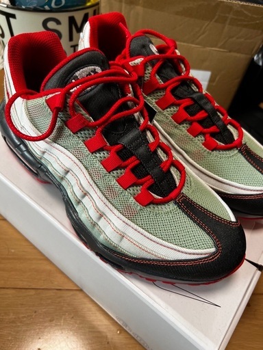 値下げ★世界で一つのカラー★NIKE AIR MAX 95 solar red 系　NIKE BY YOU カスタムオーダーカラー★
