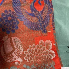 正絹、吉兆柄帯　いかがでしようか。の画像