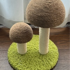 キノコ型爪研ぎ/猫用/美品 の画像