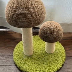 キノコ型爪研ぎ/猫用/美品 の画像