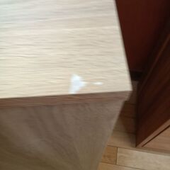 ★リユースのサカイつくば店★TK7114  扉付収納 ナチュラル H99×D30～40×W60 クリーニング済みの画像