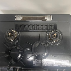 2口ガスコンロ 黒　都市ガス2014年PA-340WA-2R の画像