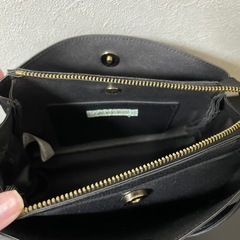 お話中　ショルダーバック　黒の画像