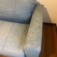 デニム調ソファの画像