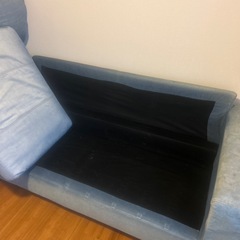 デニム調ソファの画像