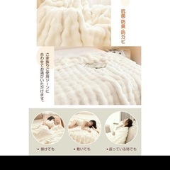 大特価‼️ふわとろ毛布 電気毛布 掛け敷き 日本製炭素繊維　 電気ブランケット の画像