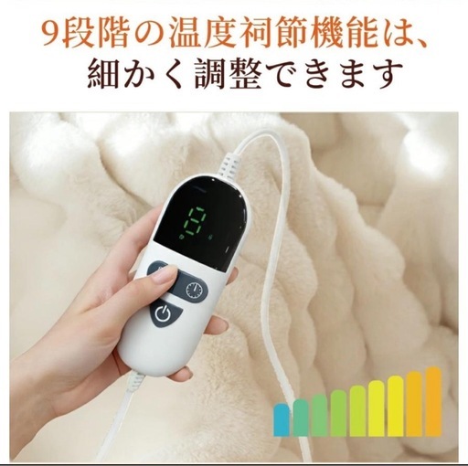大特価‼️ふわとろ毛布 電気毛布 掛け敷き 日本製炭素繊維　 電気ブランケット