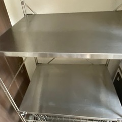 無印良品 スチールユニットシェルフ　バスケット付きの画像