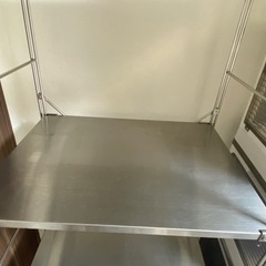 無印良品 スチールユニットシェルフ　バスケット付きの画像