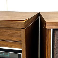 北海道 千歳市/恵庭市 SANYO/サンヨー OTTO 家具調 セパレート ステレオ DC-2100 昭和レトロ アンティーク オーディオ AIWA リアスピーカー SC-18の画像