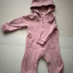 怪獣 ロンパース ピンク 80の画像