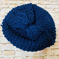 【子ども用】　鍵あみニット帽子　フリーサイズの画像