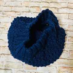 【子ども用】　鍵あみニット帽子　フリーサイズの画像