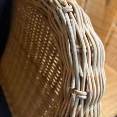 ラタンチェア　2人掛け　ソファ　籐の画像