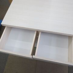 幅74.5㎝　押し入れ収納 タンス 奥行65×高さ63㎝ 3段 ホワイト 押入れタンス キャスター付き 札幌 北20条店の画像