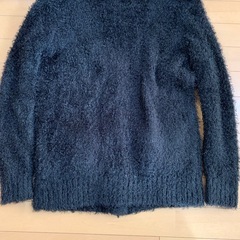 INGNI イング シャギーニットカーディガン ブラックの画像