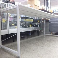 大型 シンプルデスク 幅180×高さ70cm サンワサプライ 100-DESKF007 デスク 机 テーブル 作業台 オフィス 事務机 ホワイト☆ 札幌市 北区 屯田 の画像