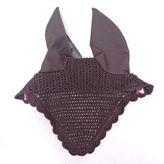 【未使用】ESKADRON エスカドロン FLY HOOD イヤーネット ブラウン 乗馬 馬術の画像