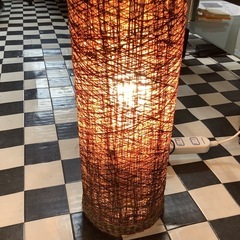 【リサイクルサービス八光】幅14.5㎝　ニトリ　フロアランプ　ラタン(籐)の画像