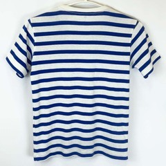 モンベル WIC.ボーダーT Kid's 150 W/B-W ライトブルー 1104814 キッズ mont-bell 半袖Tシャツ アウトドアウェアの画像