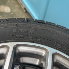 軽自動車　スタッドレス　4本　タイヤ付　14インチ 155 65 14　の画像