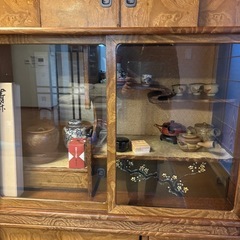 茶箪笥 昭和レトロ 木製 札幌引取の画像