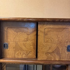 茶箪笥 昭和レトロ 木製 札幌引取の画像