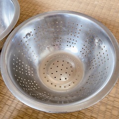 ステンレス ボウル ザル セットの画像