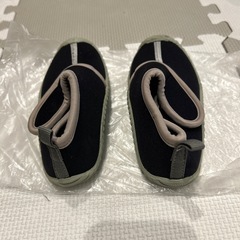 16cm ブラック マリンシューズの画像