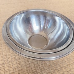 ステンレス ボウル ザル セットの画像