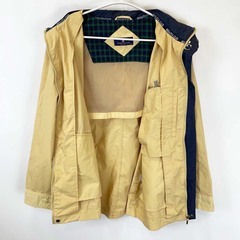 REGATTA CLUB レガッタ クラブ ジップアップ ジャケット コート ロゴ M ベージュ 011E857の画像