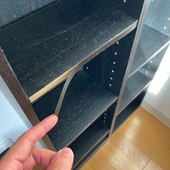 山善 本棚×2の画像