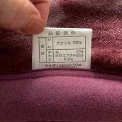 お話し中 西川の羊毛綿入り掛け毛布　毛布の画像