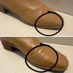 イーボル ショートブーツ ベージュの画像