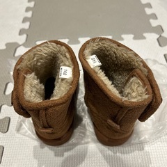 子供用　ムートン　14センチ　茶の画像