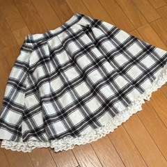 美品　チェック柄　スカート　LODISPOTTO ロディスポット　白　黒　ピンク の画像