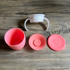 マンチキン　ハンドル付きミラクルカップ　ピンクの画像