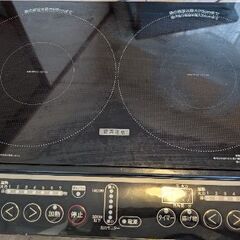 IHクッキングヒーター（山善　二口）IH置き台付きの画像