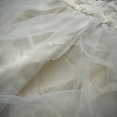 チュールワンピース イエロー 80の画像