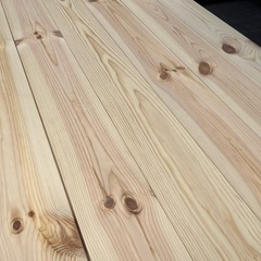 【DIYグレード大特価】信州赤松無垢フローリング無塗装品 1820×15×152(mm) 6枚入！在庫55ケースほどありますので複数の方へ販売できます。の画像