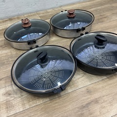 受付終了　すき焼き鍋　4つまとめての画像