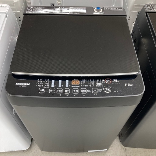 ⭐︎6ヶ月保証⭐︎ハイセンス　5.5kg洗濯機　2022年製　HW-G55EK