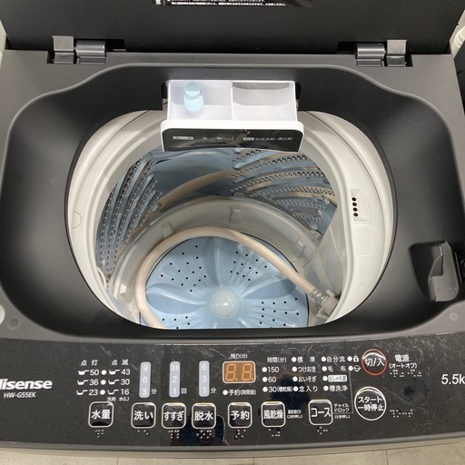 ⭐︎6ヶ月保証⭐︎ハイセンス　5.5kg洗濯機　2022年製　HW-G55EK